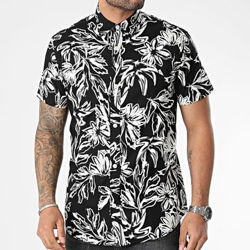 Jack And Jones - Camisa negra de manga corta Lafayette