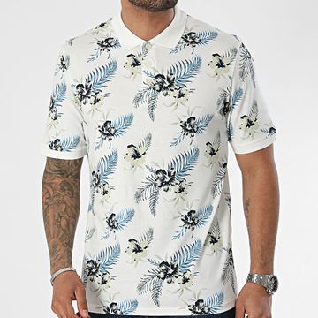 Jack And Jones - Polo de manga corta Chill Beige claro Floral