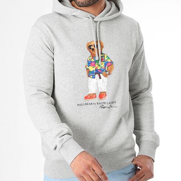 Polo Ralph Lauren - Sudadera con capucha Bear Polo Gris