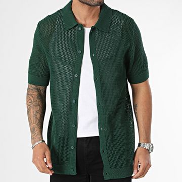 Classic Series - Camisa verde oscuro de manga corta