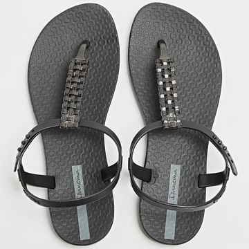 Classic Series - Chanclas de mujer Class Modern Craft San 83508 Negro Plata