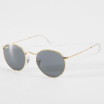 Ray-Ban - Gafas de sol redondas de metal RB3447 Doré Gris
