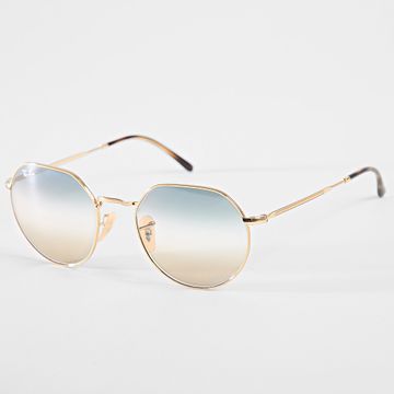 Ray-Ban - Gafas de sol Jack RB3565 Gradiente Gris Dorado Marrón