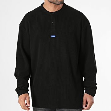 Hugo Azul - Polo de manga larga Nereso 50510530 Negro