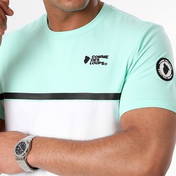 Comme Des Loups - Camiseta Everest Blanco Verde Claro