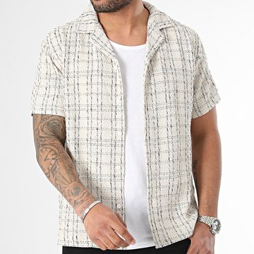 Frilivin - Camisa de manga corta beige