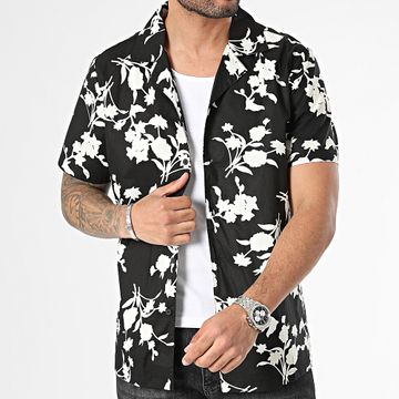 Frilivin - Negro Beige Camisa de manga corta
