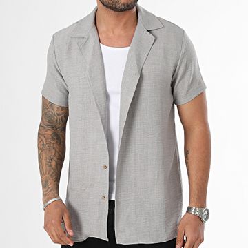 Frilivin - Camisa de manga corta gris brezo