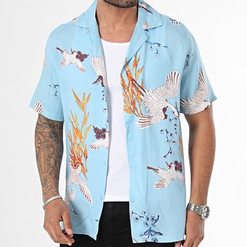 Frilivin - Camisa azul claro de manga corta