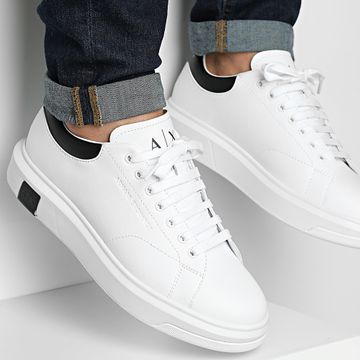 Armani Exchange - Baskets XUX123-XV534 Blanco óptico Negro