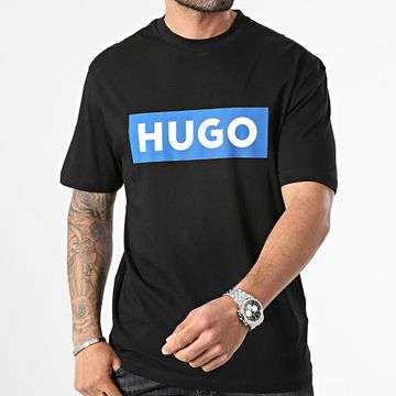 Hugo Azul - Camiseta Nico 50522376 Negro Azul Real Blanco