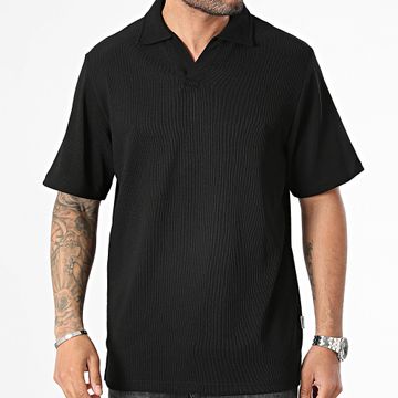 Jack And Jones - Polo Manga Corta Oversize Valencia Otomán Negro