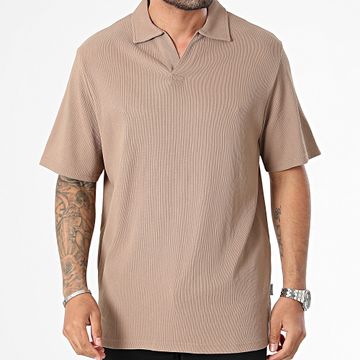Jack And Jones - Polo Manga Corta Oversize Valencia Otomano Marrón