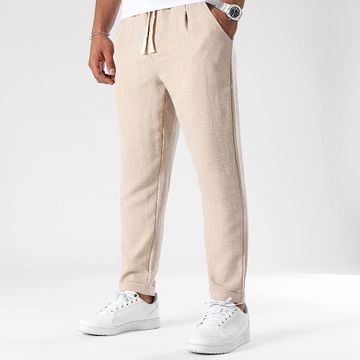 LBO - 1180 Pantalones efecto lino Beige