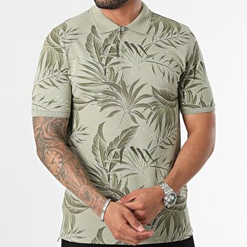 Only And Sons - Polo de manga corta Kash Verde Caqui Floral