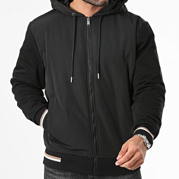 BOSS - Chaqueta con cremallera y capucha Sommers 66 50505792 Negro