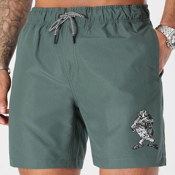 Looney Tunes - Taz Graffiti Army Swim Shorts Caqui Verde