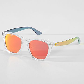 Urban Classics - Gafas de sol transparentes rojo anaranjado