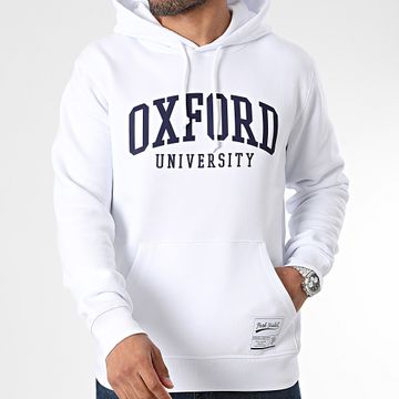 Classic Series - Oxford Hoodie White Navy