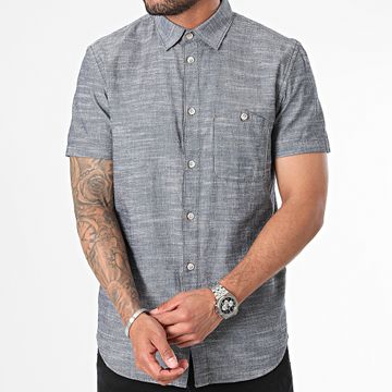 Classic Series - Camisa de manga corta 1041383-XX-12 Azul marino jaspeado