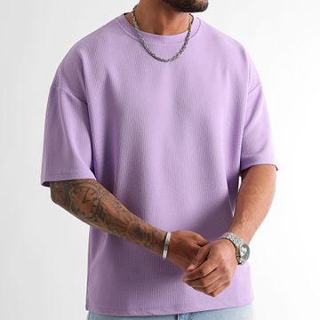 LBO - Textured Tee Shirt Waffle Grande 1200 Morado