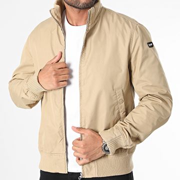 Schott NYC - Chaqueta con cremallera Anker Beige