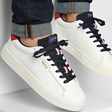 Colmar - Baskets Bates Grado 038 Blanco Azul Marino Rojo