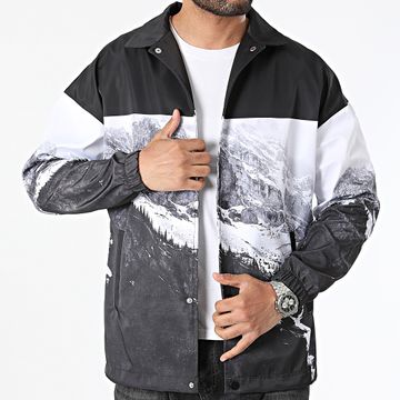Ikao - Chaqueta Blanco Negro