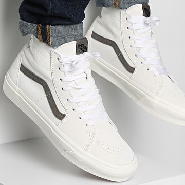 Vans - Baskets Montantes Sk8 Hi Tapered 9QPJVY1 Canvas Suede Blanc De Blanc