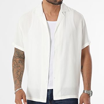 Frilivin - Camisa de manga corta beige claro