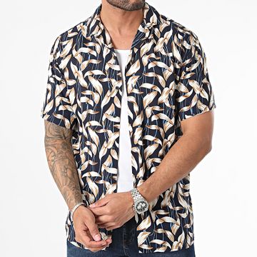 Classic Series - Camisa de manga corta beige marino