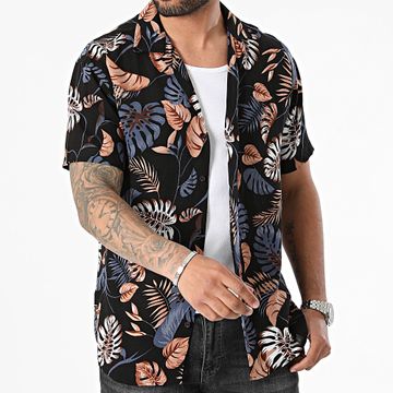 Classic Series - Negro Marrón Marino Camisa de Manga Corta