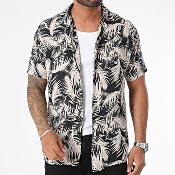 Classic Series - Negro Beige Camisa de manga corta