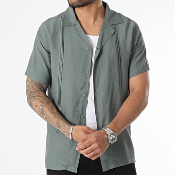 Frilivin - Camisa de manga corta verde caqui