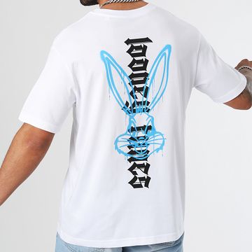Bugs Bunny - Tee Shirt Oversize Bugs Bunny Full Color Spray Blanco