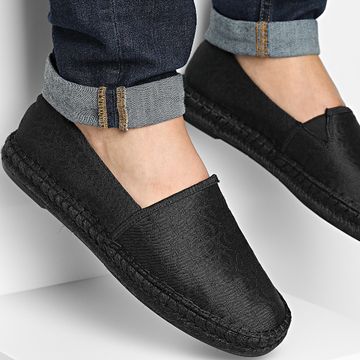 Calvin Klein - Alpargatas Jaq Mono 1468 Negro Mono Jacquard