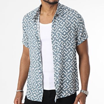 Frilivin - Camisa gris de manga corta