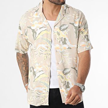 Jack And Jones - Camisa de manga corta Jeff Beige Floral