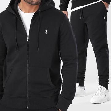 Polo Ralph Lauren - Conjunto de sudadera con capucha y pantalón de chándal Original Player Negro