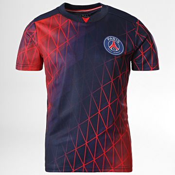 PSG - París Saint-Germain Camiseta de fútbol para niño P15393C Azul Marino Rojo