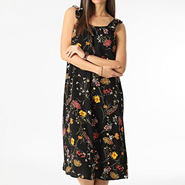Vero Moda - Easy Joy Vestido Mujer Negro Floral