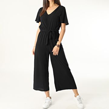 Vero Moda - Easy Joy Mono de mujer con cuello en V Negro