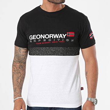 Geographical Norway - Jdouble Tee Shirt Negro Blanco