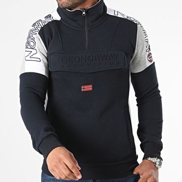 Geographical Norway - Sudadera con cremallera azul marino