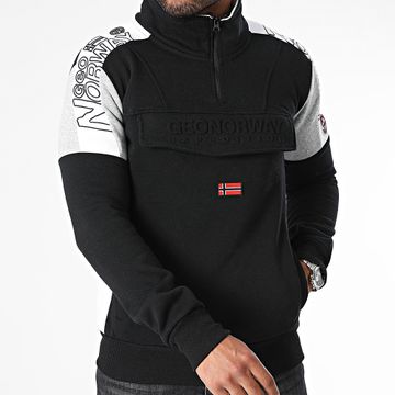 Geographical Norway - Sudadera negra con cremallera