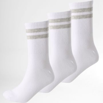 Jack And Jones - 3 Pares Calcetines Travis Blancos