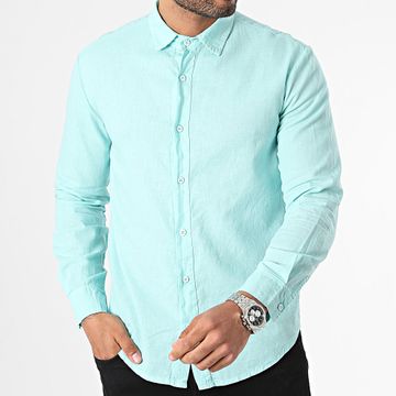 KZR - Camisa azul claro de manga larga