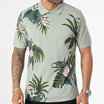 Jack And Jones - Lapalma Polo Manga Corta Verde Floral