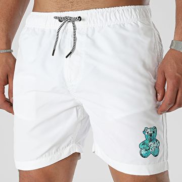 Sale Môme Paris - Pantalones cortos Graffiti Icy White Teddy