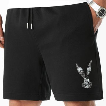 Looney Tunes - Bugs Bunny Graffiti Jogging Shorts Blanco Y Negro
